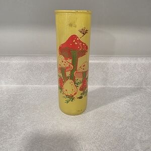 Vintage Yellow Mushroom Vase